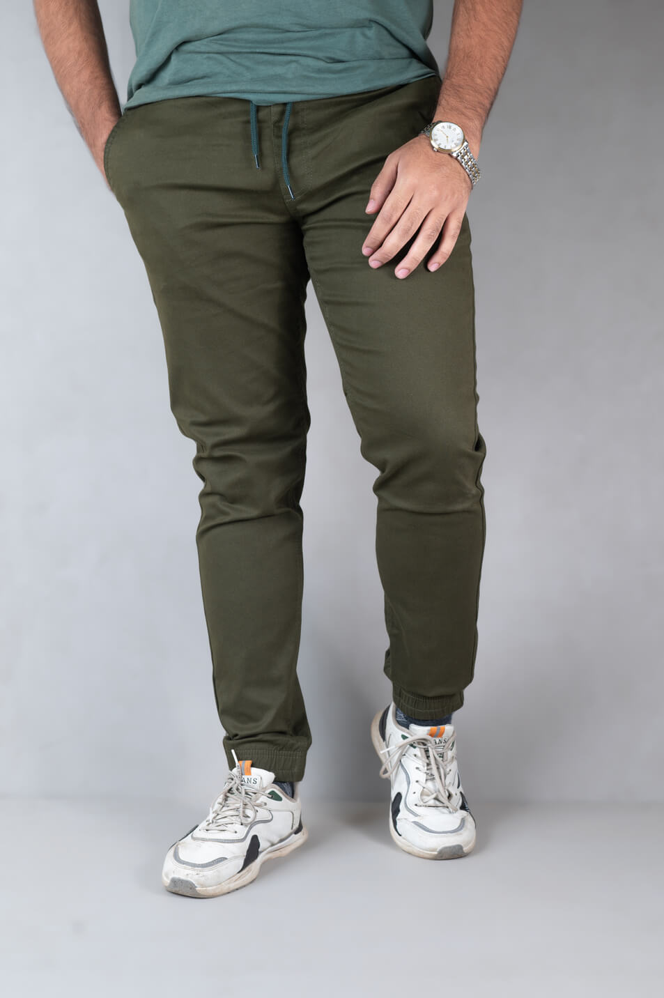 Forest green best sale joggers mens