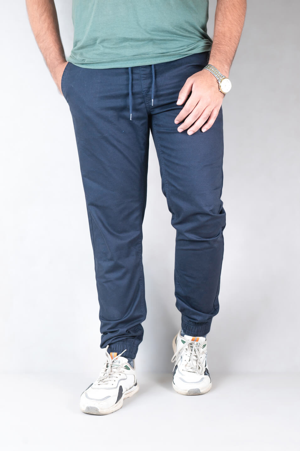 Navy 2025 twill joggers